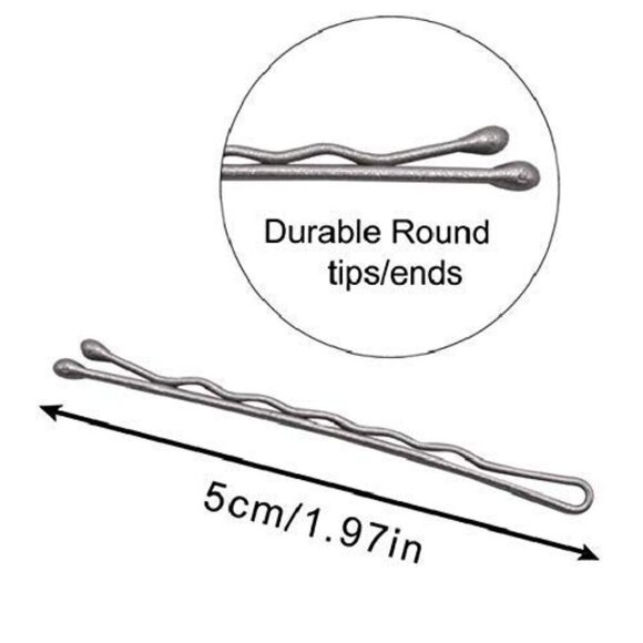Metal Bobby Pins Silver 5cm Wavy Hairpins Bulk 260PCS Hair Accessories main image 8